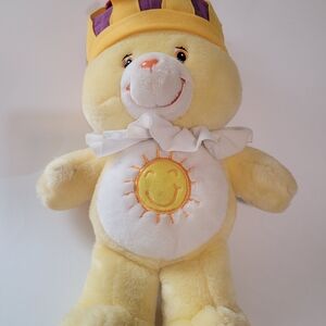 Care Bears 2004 Funshine King Crown, Yellow Care Bear